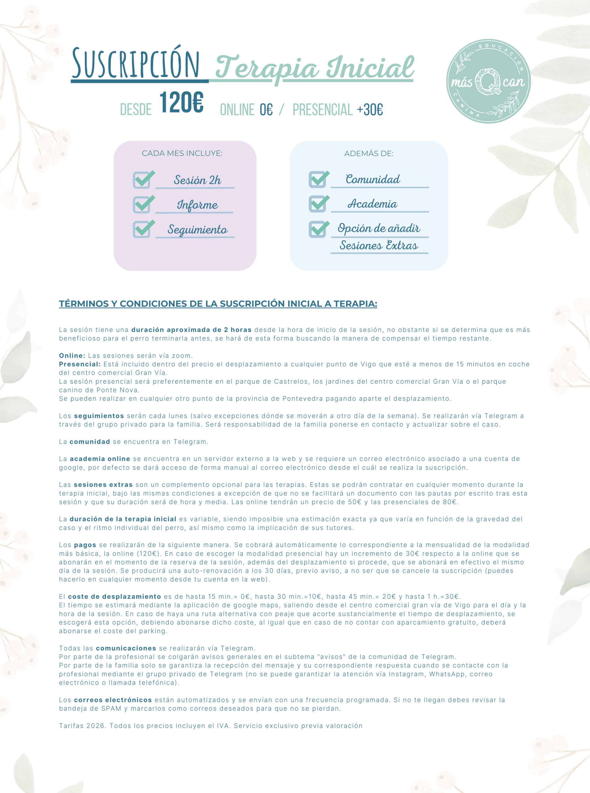 Inforgafía Terapia Inicial